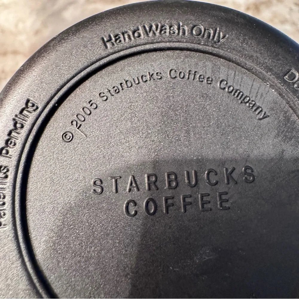 Vintage - Starbucks - Brushed Stainless - Faux Leather - Travel Tumbler